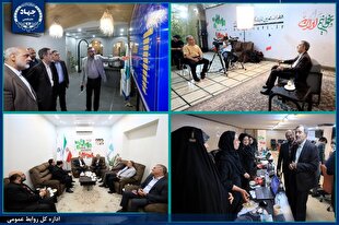بازدید رئیس جهاددانشگاهی از خانه کتاب و ادبیات ایران