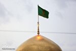پوش ضریح و پرچم گنبد حضرت رضا(ع) تعویض می‌شود