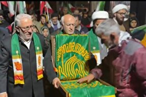 فیلم | استقبال مردم ازنا از کاروان زیر سایه خورشید