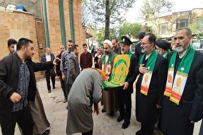 عطر معنویت رضوی در گلزار شهدای شهر پیچید