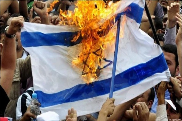 جنجال آتش زدن پرچم رژیم صهیونیستی در مراکش