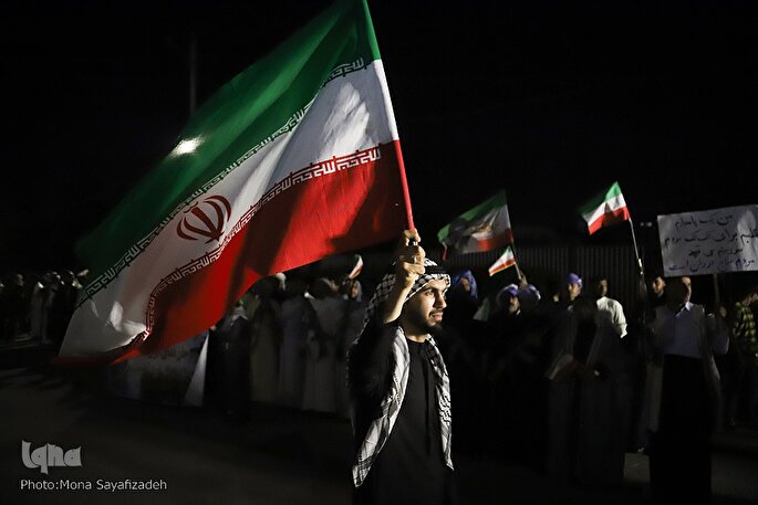 عکس| اجتماع مردم جان‌فدا برای ایران در اهواز