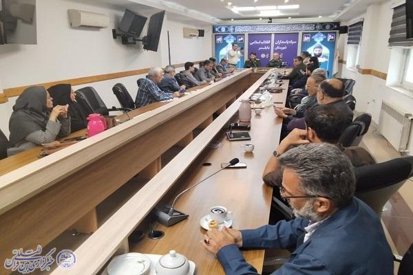 نشست خبری سرهنگ حسین علیزاده، فرمانده سپاه ناحیه بابلسر با اصحاب رسانه