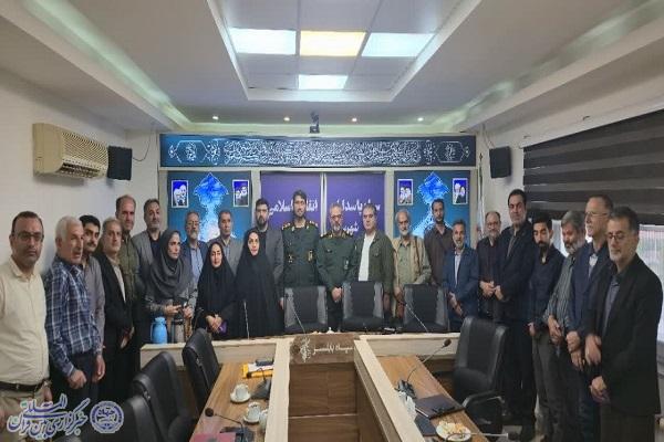 نشست خبری سرهنگ حسین علیزاده، فرمانده سپاه ناحیه بابلسر با اصحاب رسانه