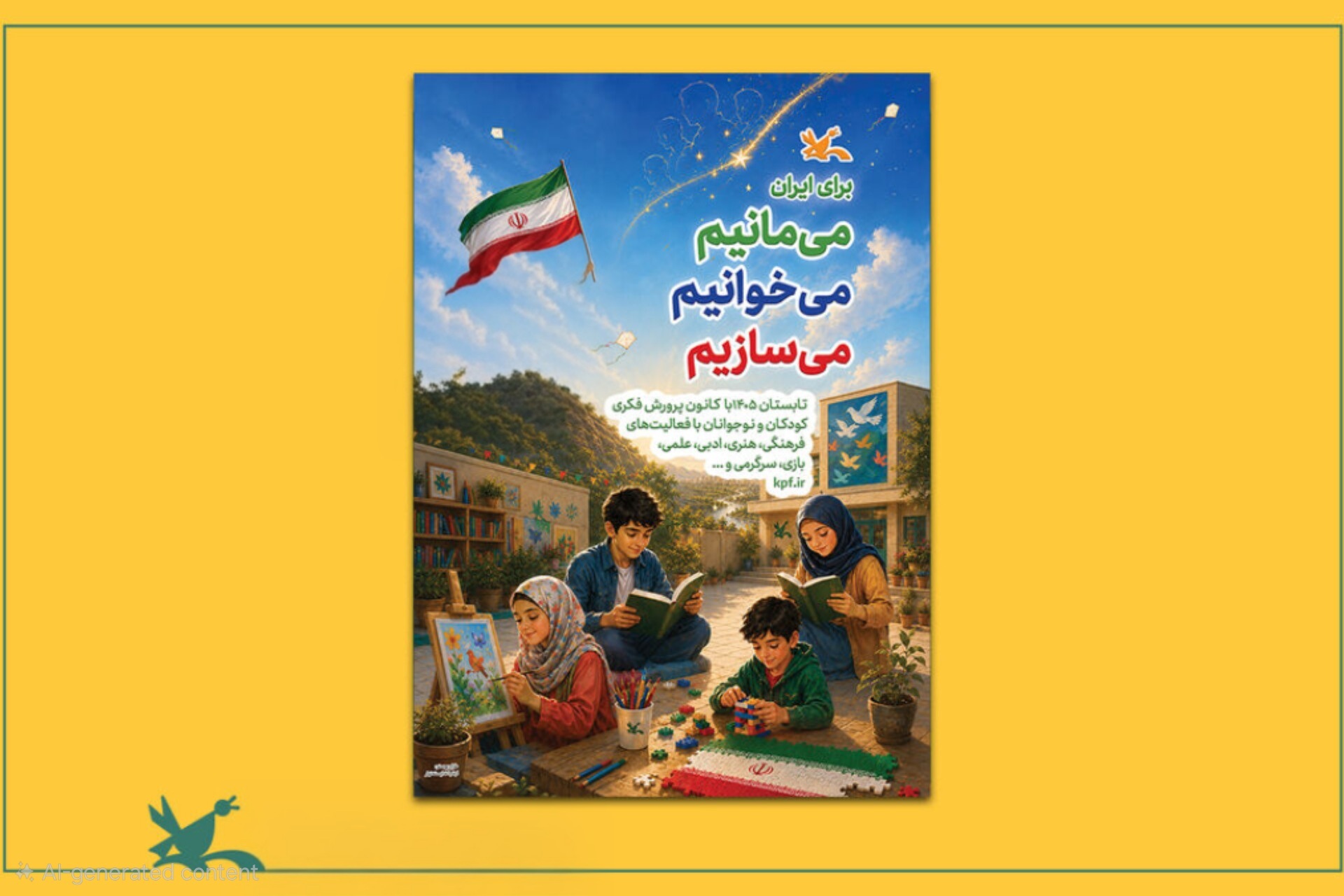 آغاز برنامه‌های تابستانی کانون با شعار «برای ایران؛ می‌مانیم، می‌خوانیم، می‌سازیم»