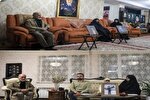 دیدار سردار عبداللهی با خانواده شهیدان نصیرزاده و دره‌باغی
