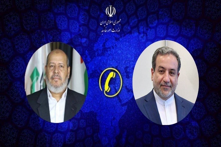 گفت‌وگوی تلفنی وزیر امور خارجه با عضو شورای رهبری حماس