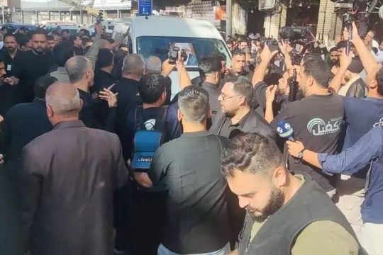 پیکر آیت‌الله العظمی فیاض در کربلا تشییع شد