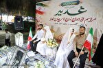 عکس | جشن ازدواج دو زوج جانفدا در تجمع شبانه اهواز