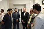 معاون صدا همراه با مدیران و پیشکسوتان رادیو به عیادت بهروز رضوی رفتند