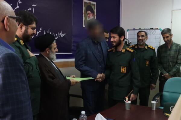 معارفه معاون جدید روابط عمومی سپاه روح الله استان مرکزی