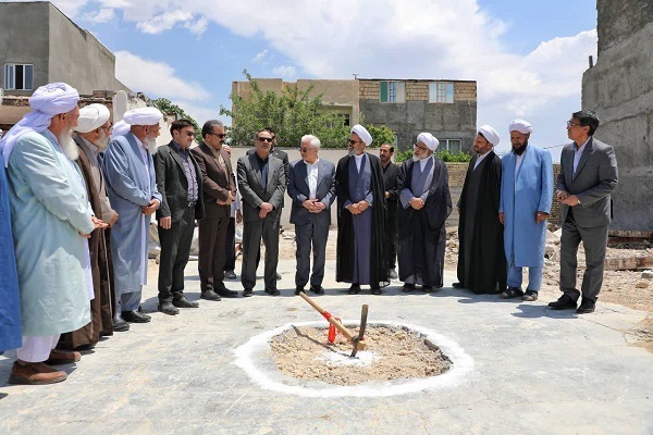آیین کلنگ زنی احداث مسجد و مصلی خاتم‌الانبیاء(ص) اهل سنت در بجنورد