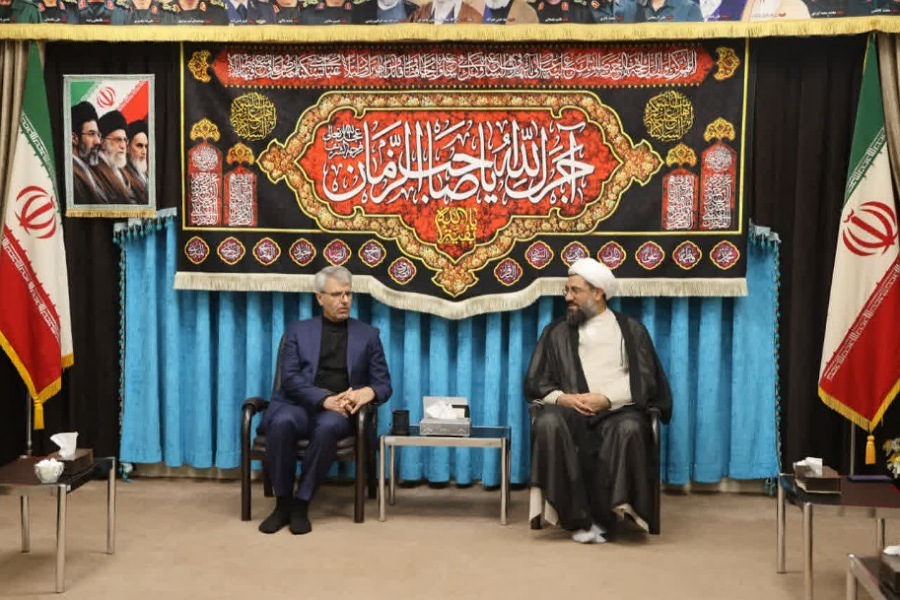 دیدار اسماعیل بقایی سخنگوی وزیر خارجه با امام‌جمعه همدان