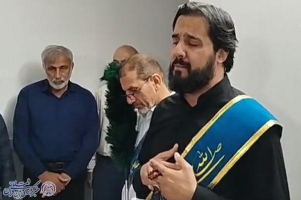 خادمان آستان مسجد مقدس جمکران میهمان خانواده شهید شعبان‌نژاد شدند