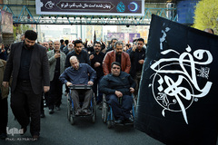 تجمع عزاداران عاشورای فاطمی در میدان هفت تیر
