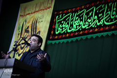روضه خوانی حاج علی آیینه چی در تجمع عزاداران عاشورای فاطمی در میدان هفت تیر