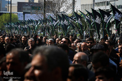 تجمع عزاداران عاشورای فاطمی در میدان هفت تیر