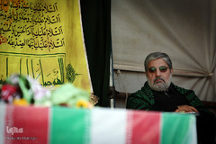 حاج محمود ژولیده در تجمع عزاداران عاشورای فاطمی در میدان هفت تیر