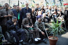 تجمع عزاداران عاشورای فاطمی در میدان هفت تیر