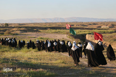 حرکت زائران در منطقه شرهانی