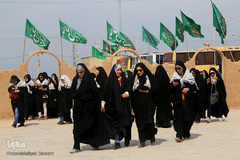 وروددانشجویان به هویزه محل شهادت حسین علم الهدی و یارانش