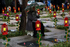 آخرین پنجشنبه سال در گلزار شهدا