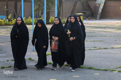 ورود متسابقین به محل آزمون