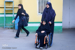 ورود متسابقین به محل آزمون