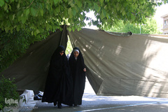 ورود بانوان به محل برگزاری نماز