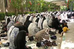 حضور اقشار مختلف بانوان در نمازروز جمعه