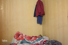 استراحت کارگران مترو بعد از یک روز سخت کاری