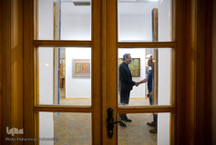 افتتاح نمایشگاه نقاشی خط ربنا