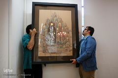 افتتاح نمایشگاه نقاشی خط ربنا