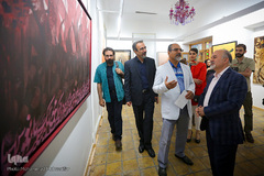 افتتاح نمایشگاه نقاشی خط ربنا