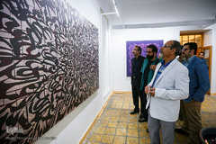 افتتاح نمایشگاه نقاشی خط ربنا
