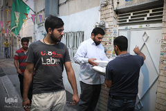 سفره افطار کریم اهل‌بیت(ع)در کوچه پس کوچه‌های جنوب تهران