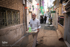 سفره افطار کریم اهل‌بیت(ع)در کوچه پس کوچه‌های جنوب تهران