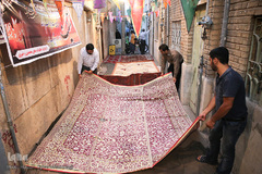 سفره افطار کریم اهل‌بیت(ع)در کوچه پس کوچه‌های جنوب تهران