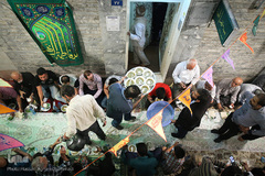 سفره افطار کریم اهل‌بیت(ع)در کوچه پس کوچه‌های جنوب تهران