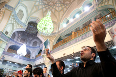 مراسم احیای شب 23 رمضان در حرم حضرت عبدالعظیم(ع)