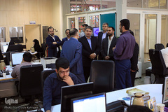 بازدید محمدخدادی مدیر عامل خبرگزاری ایرنا از تحریریه خبرگزاری بین المللی ایکنا