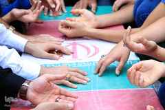 مراسم تشییع و خاکسپاری شهید گمنام در فدراسیون تکواندو 