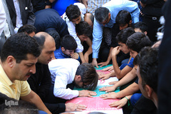 مراسم تشییع و خاکسپاری شهید گمنام در فدراسیون تکواندو 