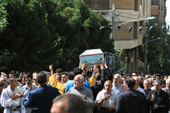 مراسم تشییع و خاکسپاری شهید گمنام در فدراسیون تکواندو 