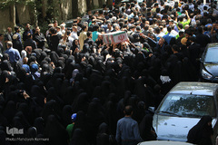 مراسم تشییع و خاکسپاری شهید گمنام در فدراسیون تکواندو 