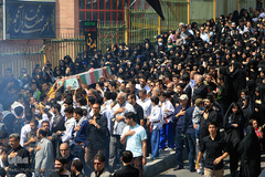 مراسم تشییع و خاکسپاری شهید گمنام در فدراسیون تکواندو 