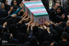 مراسم تشییع و خاکسپاری شهید گمنام در فدراسیون تکواندو 