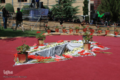 مراسم تشییع و خاکسپاری شهید گمنام در فدراسیون تکواندو 