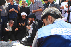 مراسم تشییع و خاکسپاری شهید گمنام در فدراسیون تکواندو 