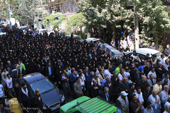 مراسم تشییع و خاکسپاری شهید گمنام در فدراسیون تکواندو 